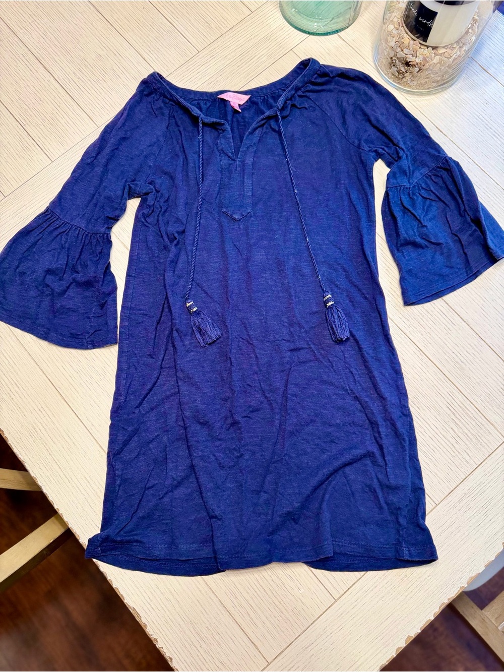 Lilly Pulitzer XS del lago tunic dress - true navy | EEUC
